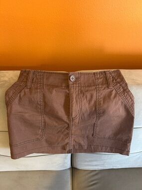 wild fable Brown Mini Skirt - size XXS